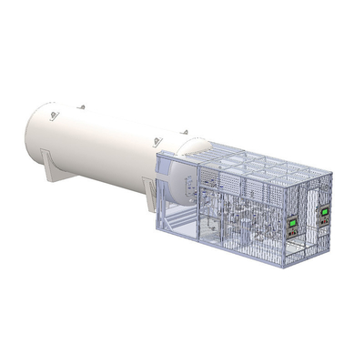 Single tank marine bunkering skid